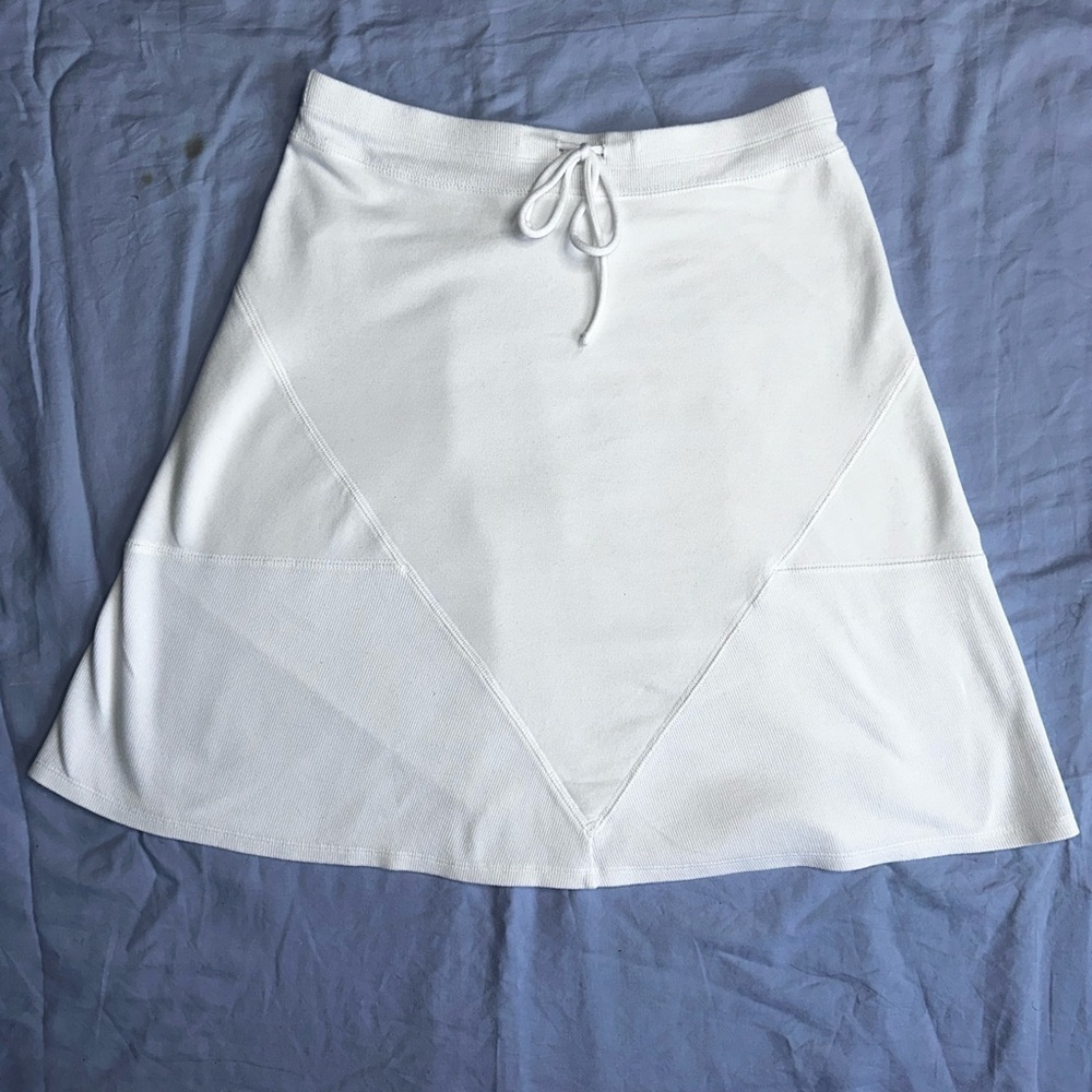 INC International Concepts White A-Line Skirt